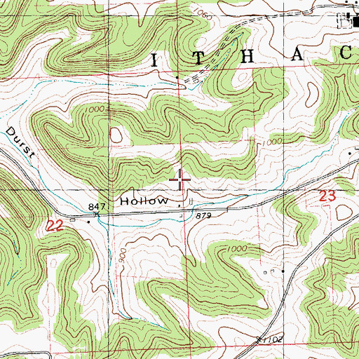 Topographic Map of Maple Cottage Farm, WI
