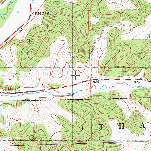 Topographic Map of Maple Grove Stock Farm, WI