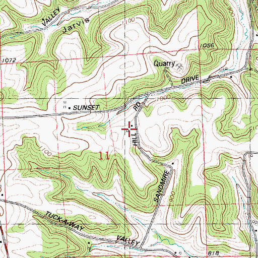 Topographic Map of Oak View Farm, WI