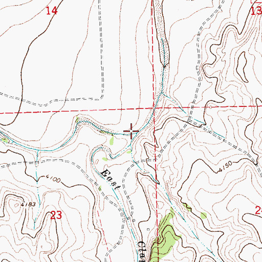 Topographic Map of West Clay Creek, CO