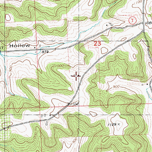 Topographic Map of Pleasant Hill Farm, WI
