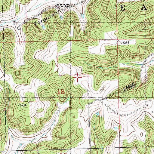 Topographic Map of Ridgewood Farm, WI