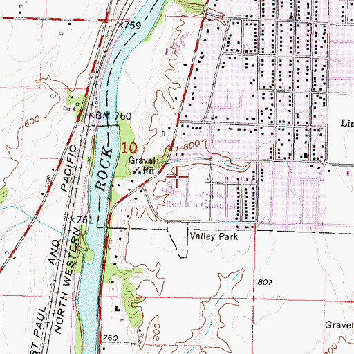 Topographic Map of Hyatt-Smith Hall, WI