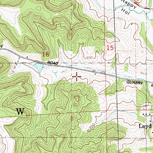 Topographic Map of Spring Valley Stock and Dairy Farm, WI