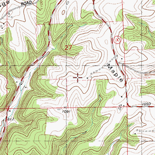 Topographic Map of Sunny Ridge Farm, WI