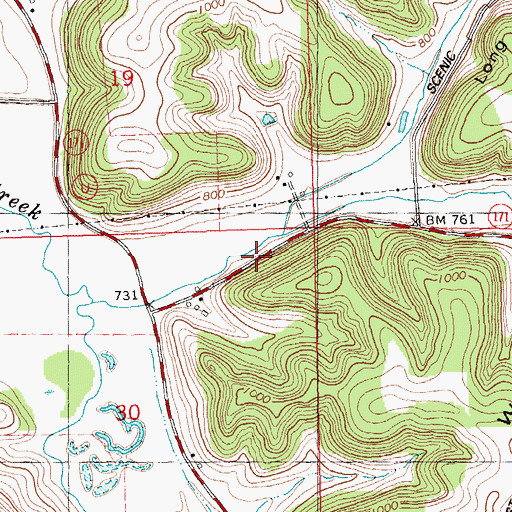 Topographic Map of Turnmire Spring Farm, WI