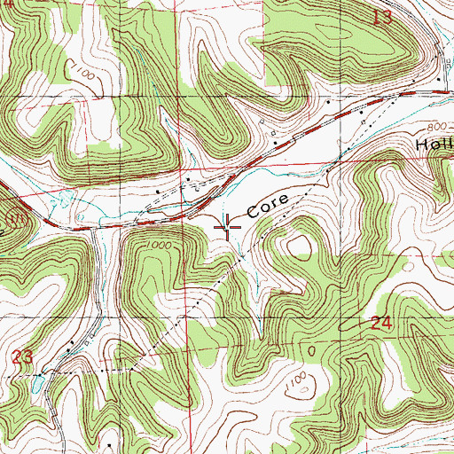 Topographic Map of Valley Spring Farm, WI