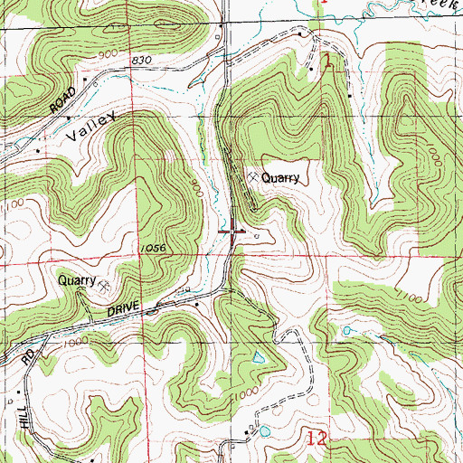 Topographic Map of Woodside Farm, WI