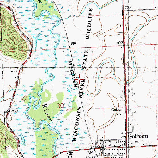 Topographic Map of Atwood Stock, Dairy and Grain Farm, WI