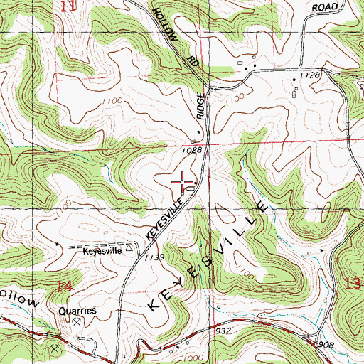 Topographic Map of Fairview Dairy Farm, WI