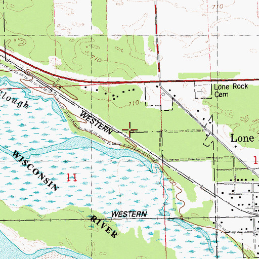 Topographic Map of Pine Grove Farm, WI