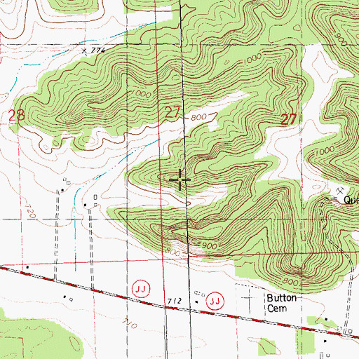 Topographic Map of Plainview Stock and Dairy Farm, WI