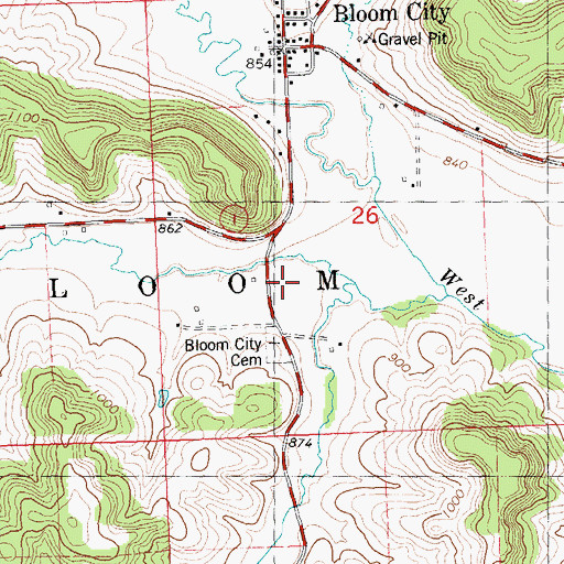 Topographic Map of School Number 3 (historical), WI