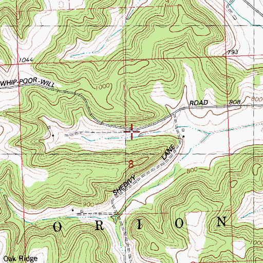 Topographic Map of School Number 4 (historical), WI