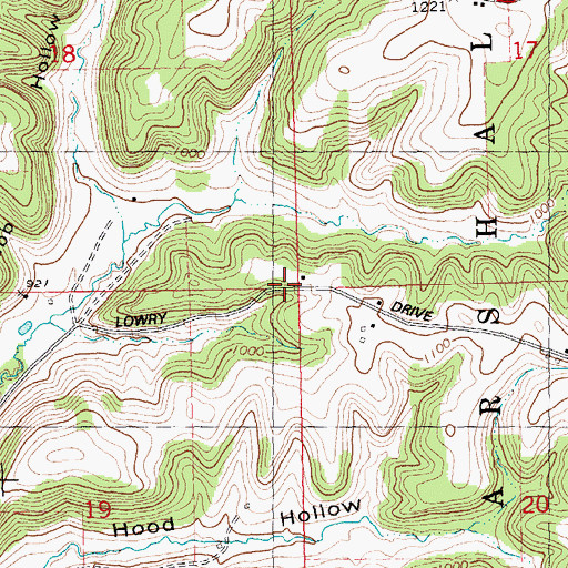 Topographic Map of School Number 4 (historical), WI
