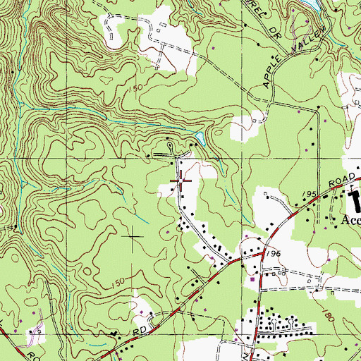 Topographic Map of Accokeek Lawn, MD