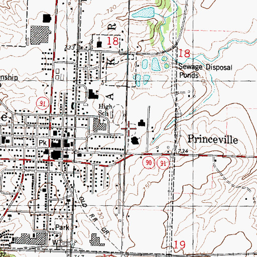 Topographic Map of Apostolic Christian Cemetery, IL