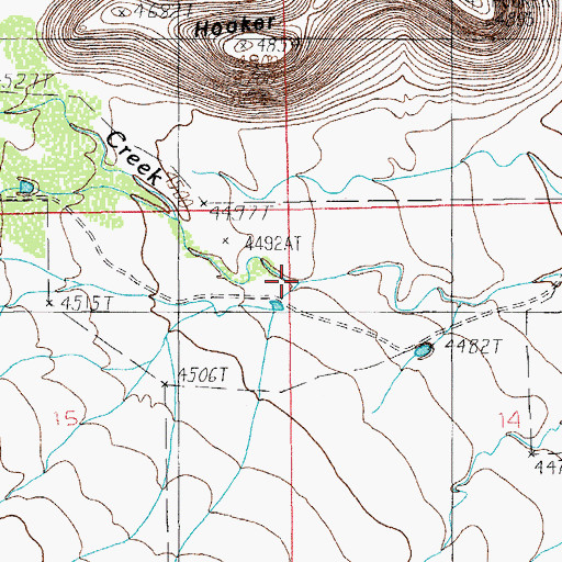 Topographic Map of Mud Springs Wash, AZ