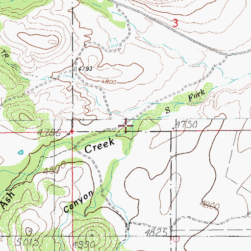 Topographic Map of Seeps Canyon, AZ