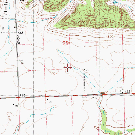 Topographic Map of Eagle Valley Farm, WI