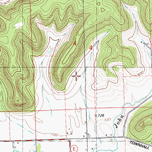 Topographic Map of Eagle Valley Farm, WI