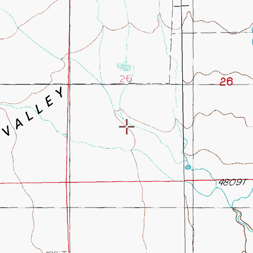 Topographic Map of Blind Canyon, AZ