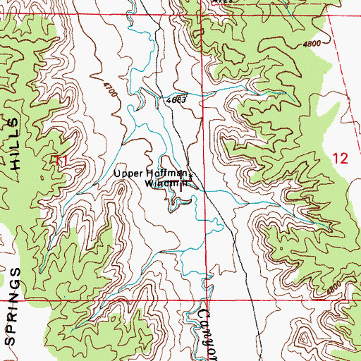 Topographic Map of Upper Hoffman Windmill, CO
