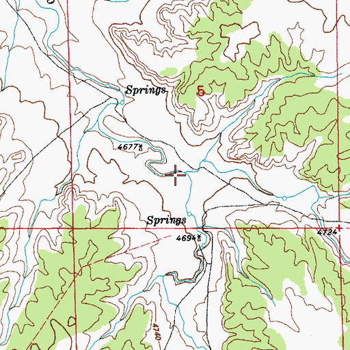 Topographic Map of East Fork Hoe Ranch Arroyo, CO