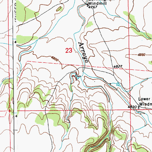 Topographic Map of Sheep Canyon, CO