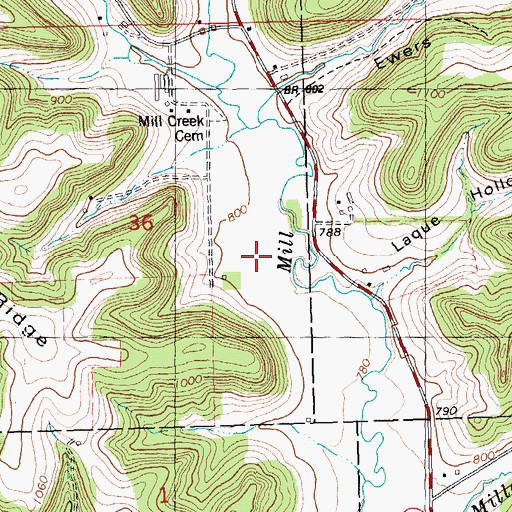 Topographic Map of Good View Farm, WI