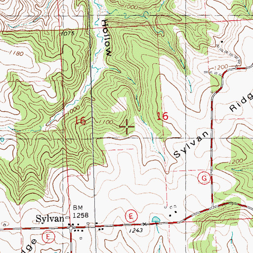 Topographic Map of Great Rock Stock Farm, WI