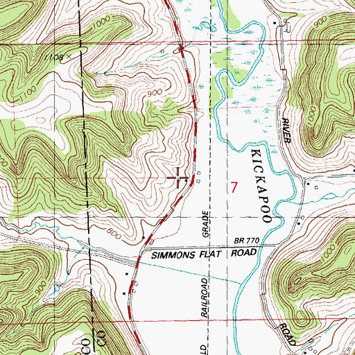 Topographic Map of Hillview Farm, WI