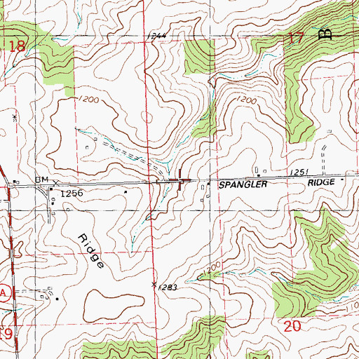 Topographic Map of Hillcrest Farm, WI