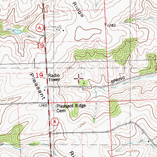 Topographic Map of Old Homestead Farm, WI