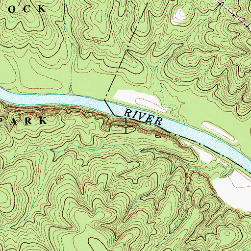 Topographic Map of Little Creek Loop Trail, NC