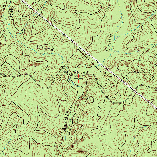 Topographic Map of West Loop Horse Trail, NC