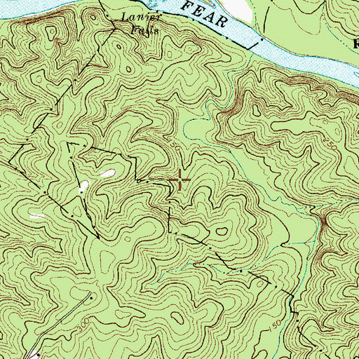 Topographic Map of Campbell Creek Loop, NC