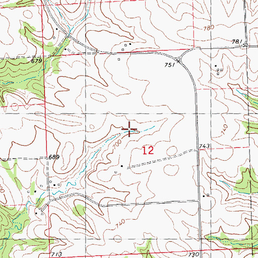Topographic Map of Schmidt Farm Cemetery, IA