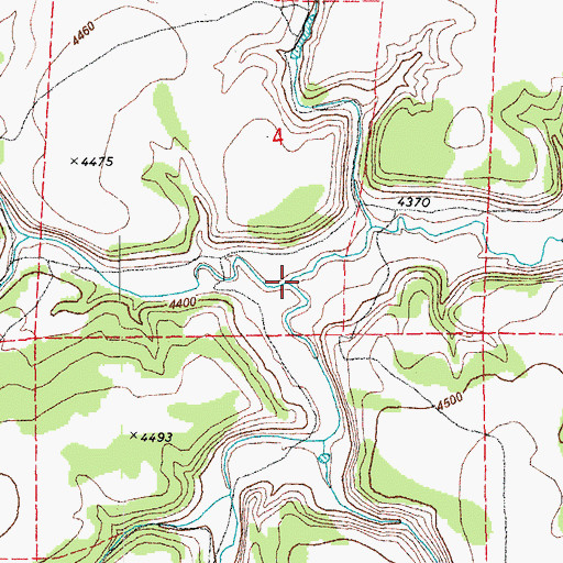 Topographic Map of South Fork Jack Canyon, CO