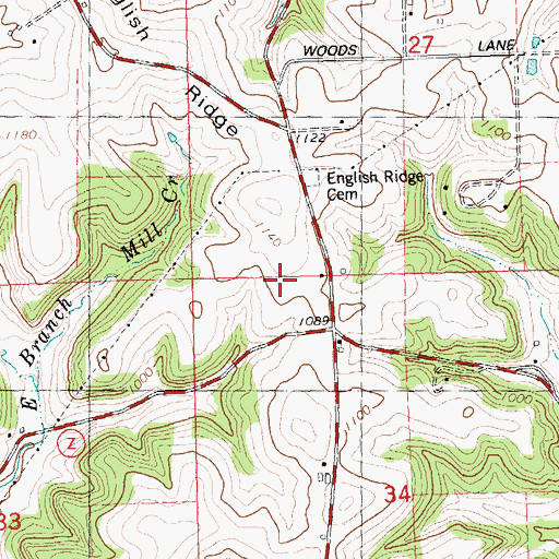 Topographic Map of Pleasant Heights Stock Farm, WI