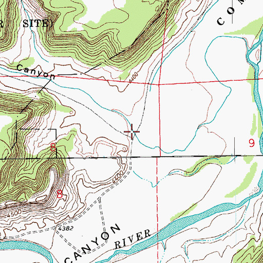 Topographic Map of Minnie Canyon, CO