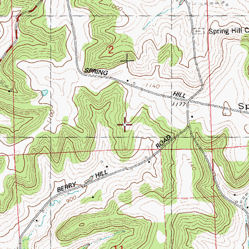 Topographic Map of Shady Nook Farm, WI