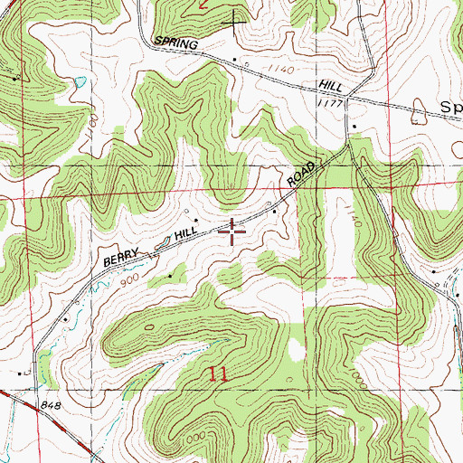 Topographic Map of Spring Hill Farm, WI