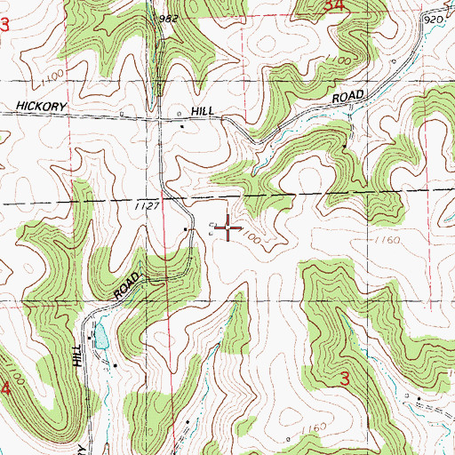 Topographic Map of Totten Ridge Stock Farm, WI