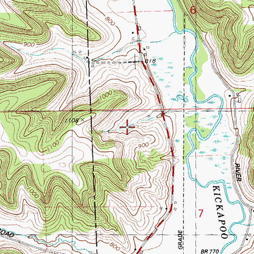 Topographic Map of Valleyview Farm, WI
