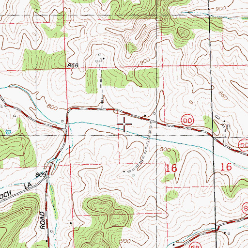 Topographic Map of Grand Basin Stock Farm, WI