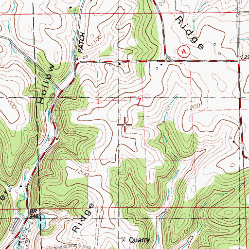 Topographic Map of Hillside Stock Farm, WI