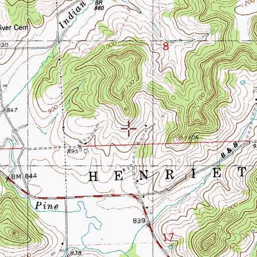Topographic Map of Sunnyside Farm, WI