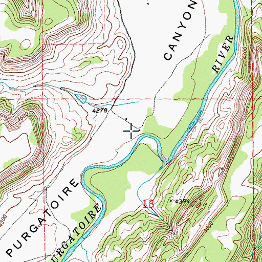 Topographic Map of Penitenta Church, CO