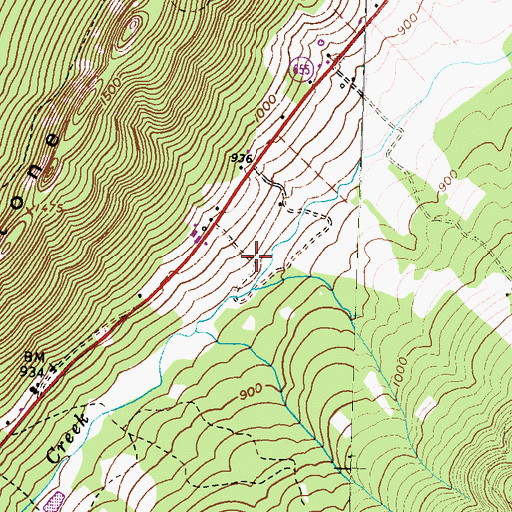 Topographic Map of Brown Cemetery, PA